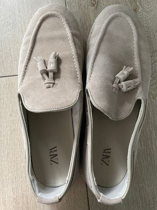 Mocasines Zara Hombre Beige