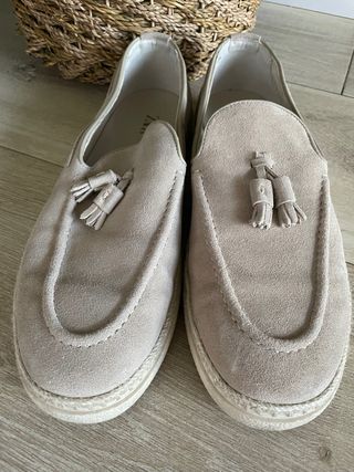 Mocasines Zara Hombre Beige