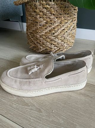 Mocasines Zara Hombre Beige
