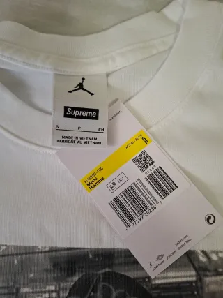 Camiseta Supreme Jordan Biggie Blanca