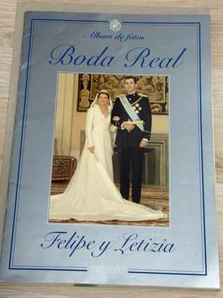Álbum Boda Real Felipe y Letizia Pronto autógrafo
