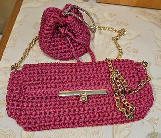 Borsa uncinetto fatta a mano