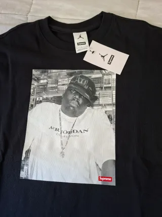 Camiseta Supreme Jordam Biggie Negra S