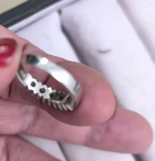 Anillo Plata con Zafiros Azules