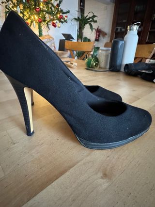 Zapatos de tacón negros talla 40
