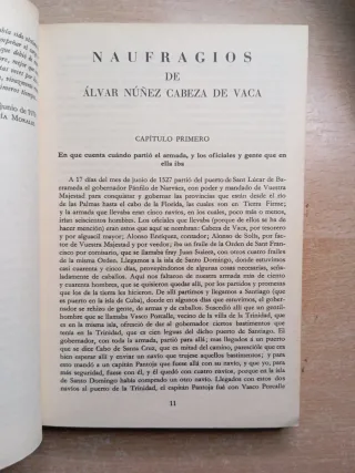 Náufragos y comentarios. Cabeza de Vaca.