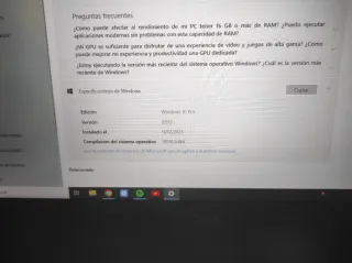 Portátil Dell Vostro Negro 256gb SSD 16RAM