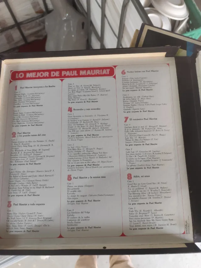 Discos vinilo Mejor de Paul Mauriat 8 Discos