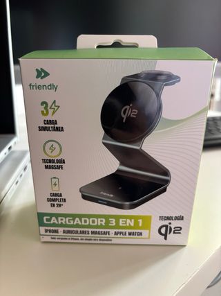 Cargador inalámbrico 3 en 1 Qi2 para iPhone