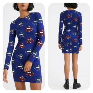 Vestido Desigual Talla M Estampado Labios