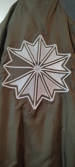 Chaqueta Bomber Reebok Verde Naranja