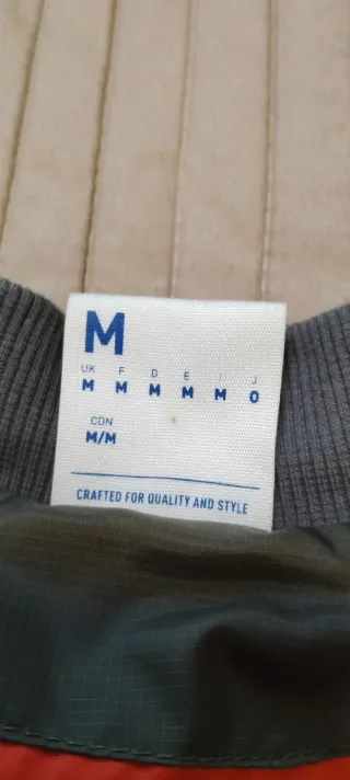 Chaqueta Bomber Reebok Verde Naranja