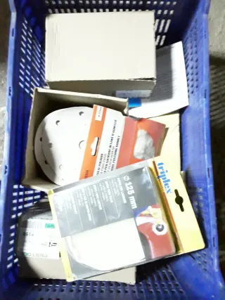 Lote recambios abrasivos lijadora