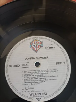 Donna Summer - disco LP Vinilo 12" 33 rpm