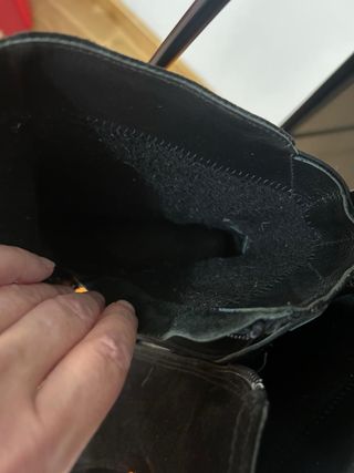 Botines negros de ante y piel