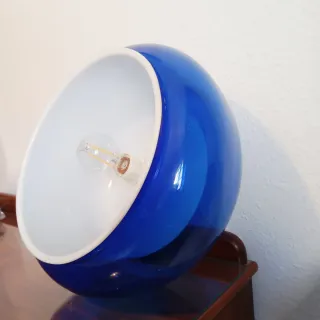Lampada da soffitto vintage blu