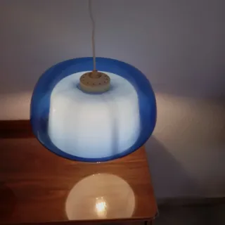 Lampada da soffitto vintage blu