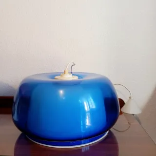 Lampada da soffitto vintage blu