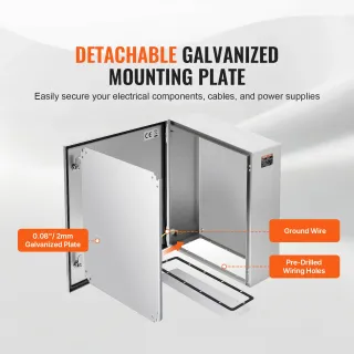 Scatola Elettrica 500x600x200 mm in Acciaio Inox