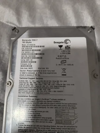 Lote 2 Discos Duros IDE/PATA Seagate y Hitachi