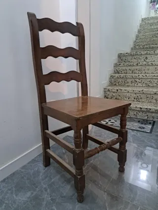 Sedie da pranzo in legno massello (6 unità)