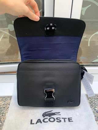 Bolso Lacoste Negro Clásico