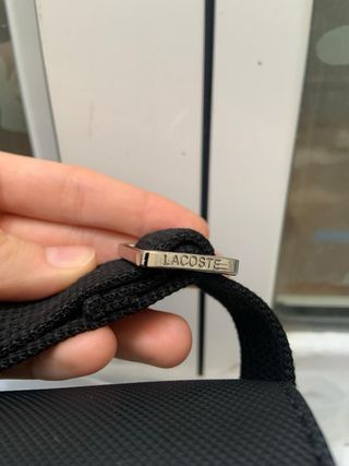 Bolso Lacoste Negro Clásico