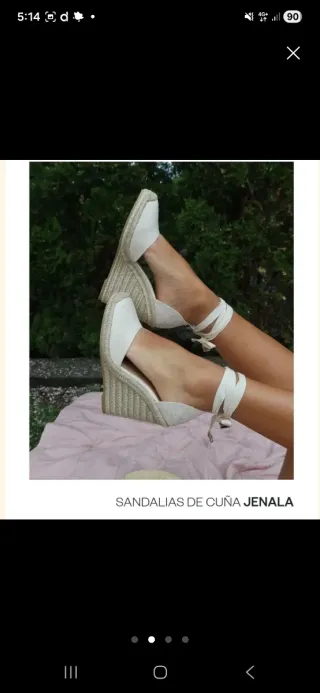 Sandalias Justfab Talla 37.5 Beige Nuevas