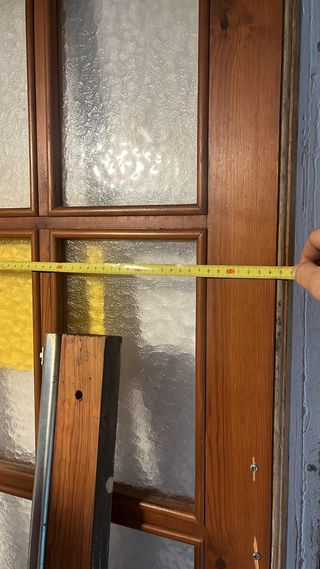 Puerta corredera de madera