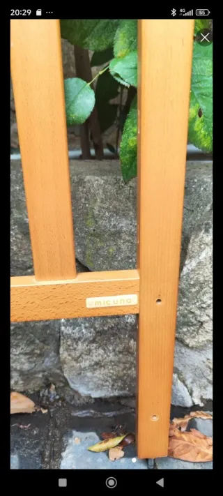 Cuna de madera para bebé