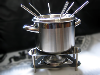 Set Fondue Silampos Alegro Inox + Etanol