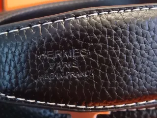 Cinturón Hermes Negro Hebilla H