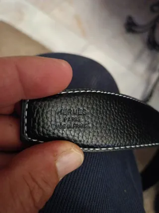 Cinturón Hermes Negro Hebilla H