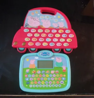 4 Juguetes Vtech Peppa Pig + Puzzle