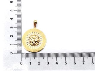 colgante oro 18k con piedra con circonita