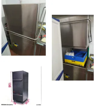 Lavavajillas profesional cúpula