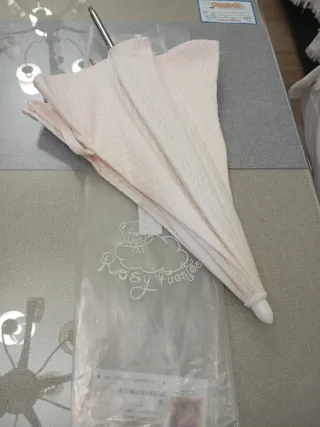 Sombrilla para carrito de bebé rosa claro