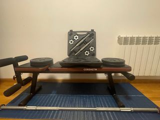 Banco de pesas y mancuernas Decathlon