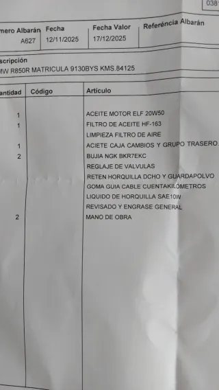 BMW R850R Edición Especial CLASSIC