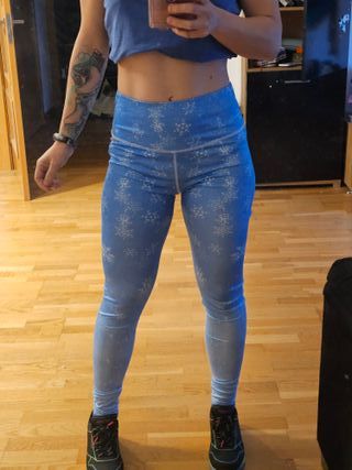 Leggings azules copos de nieve