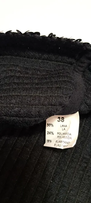 Top Negro Lentejuelas