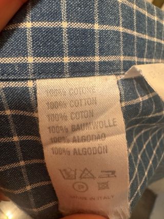 Camisa Loewe Cuadros Talla M Vintage