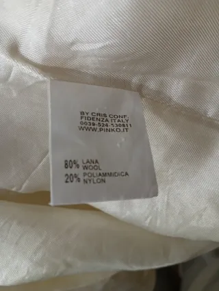 Cappotto Pinko Beige Taglia S