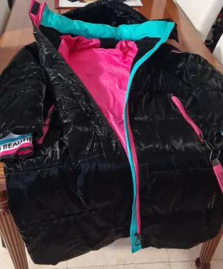 Abrigo Teddy Bear Negro Talla XL