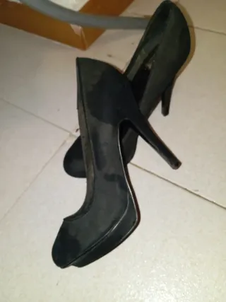 Zapatos tacón alto negros talla 38