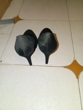 Zapatos tacón alto negros talla 38