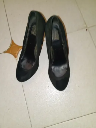 Zapatos tacón alto negros talla 38