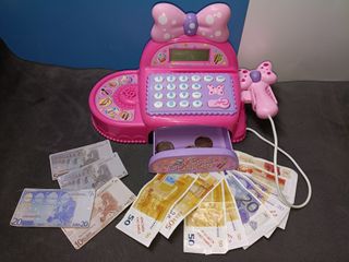 Caja Registradora Juguete Rosa Infantil