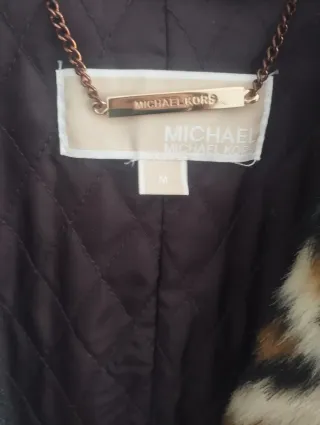 Chaquetón Piel Sintético Michael Kors Animal Print