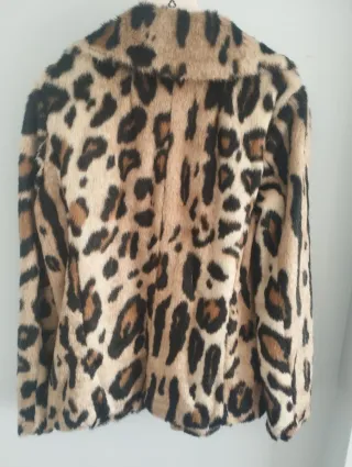 Chaquetón Piel Sintético Michael Kors Animal Print